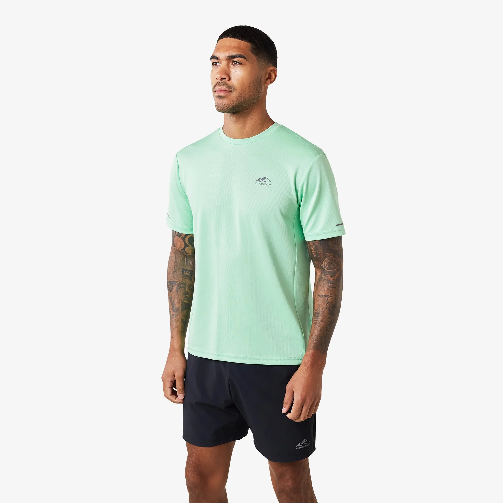 2-Pack Cut & Sew Performance T-Shirts | Cobalt/Mint
