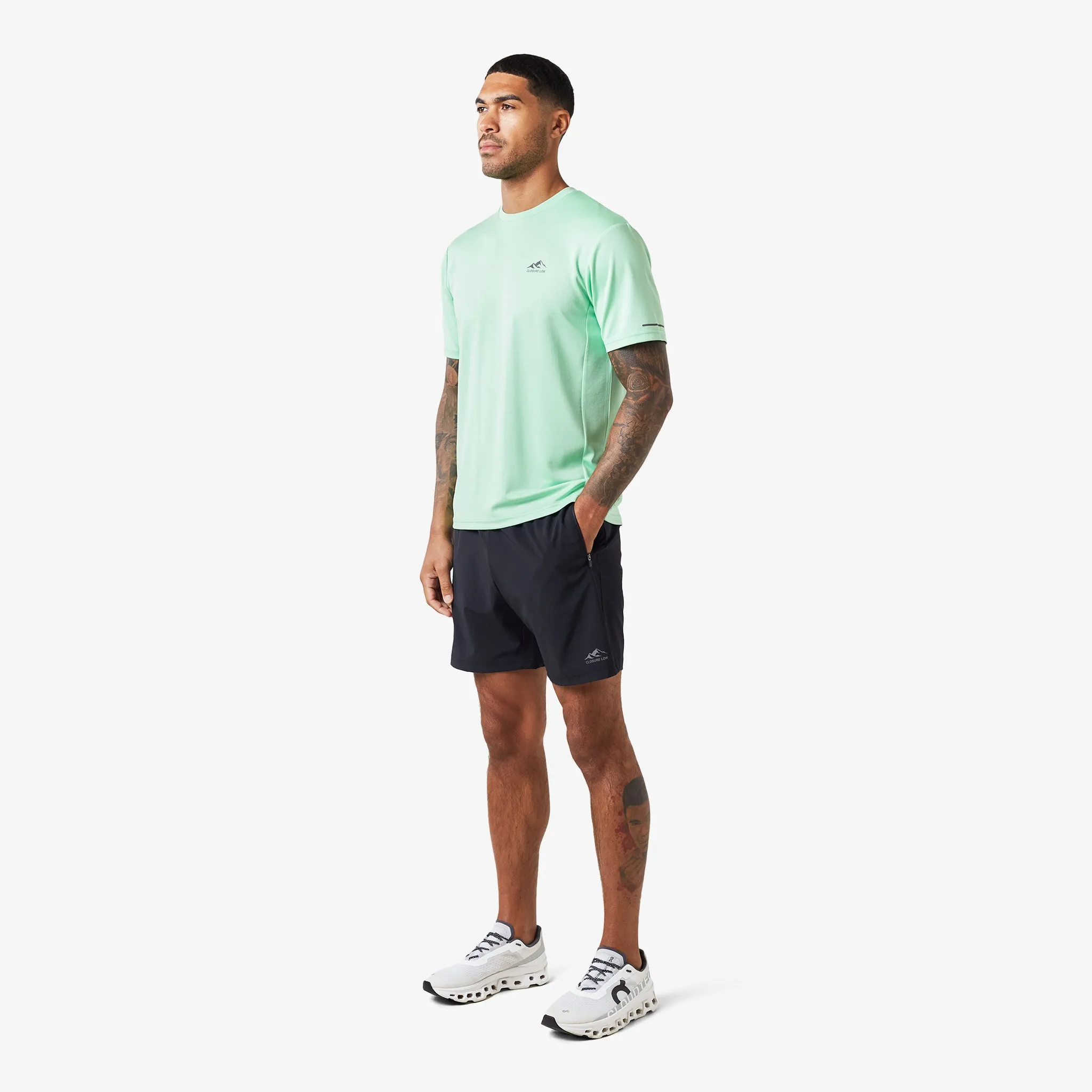 2-Pack Cut & Sew Performance T-Shirts | Cobalt/Mint