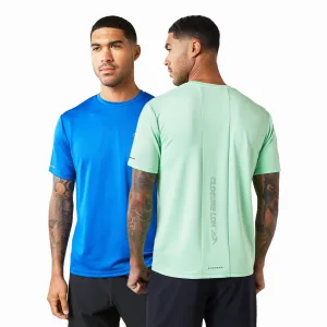 2-Pack Cut & Sew Performance T-Shirts | Cobalt/Mint