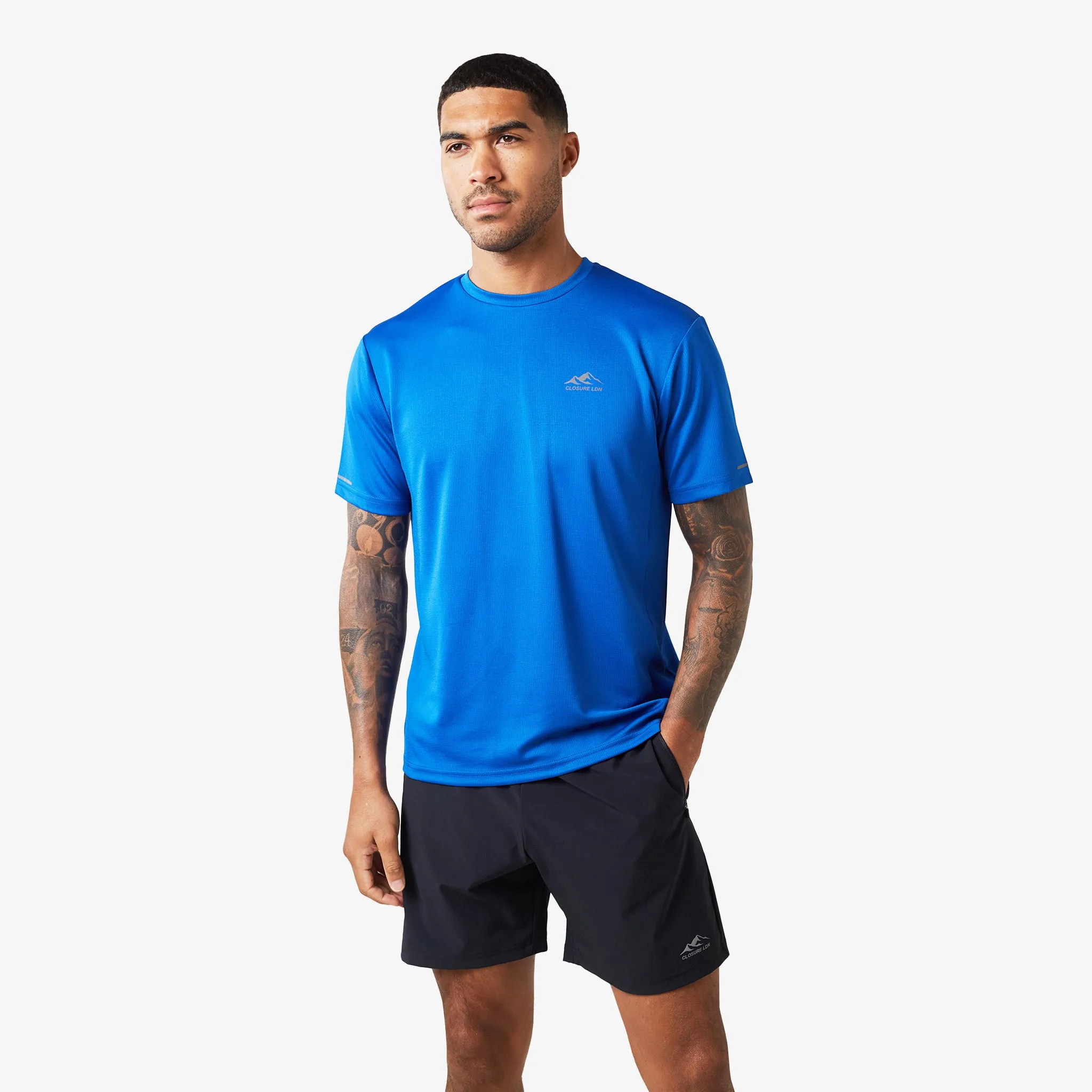 2-Pack Cut & Sew Performance T-Shirts | Cobalt/Pink