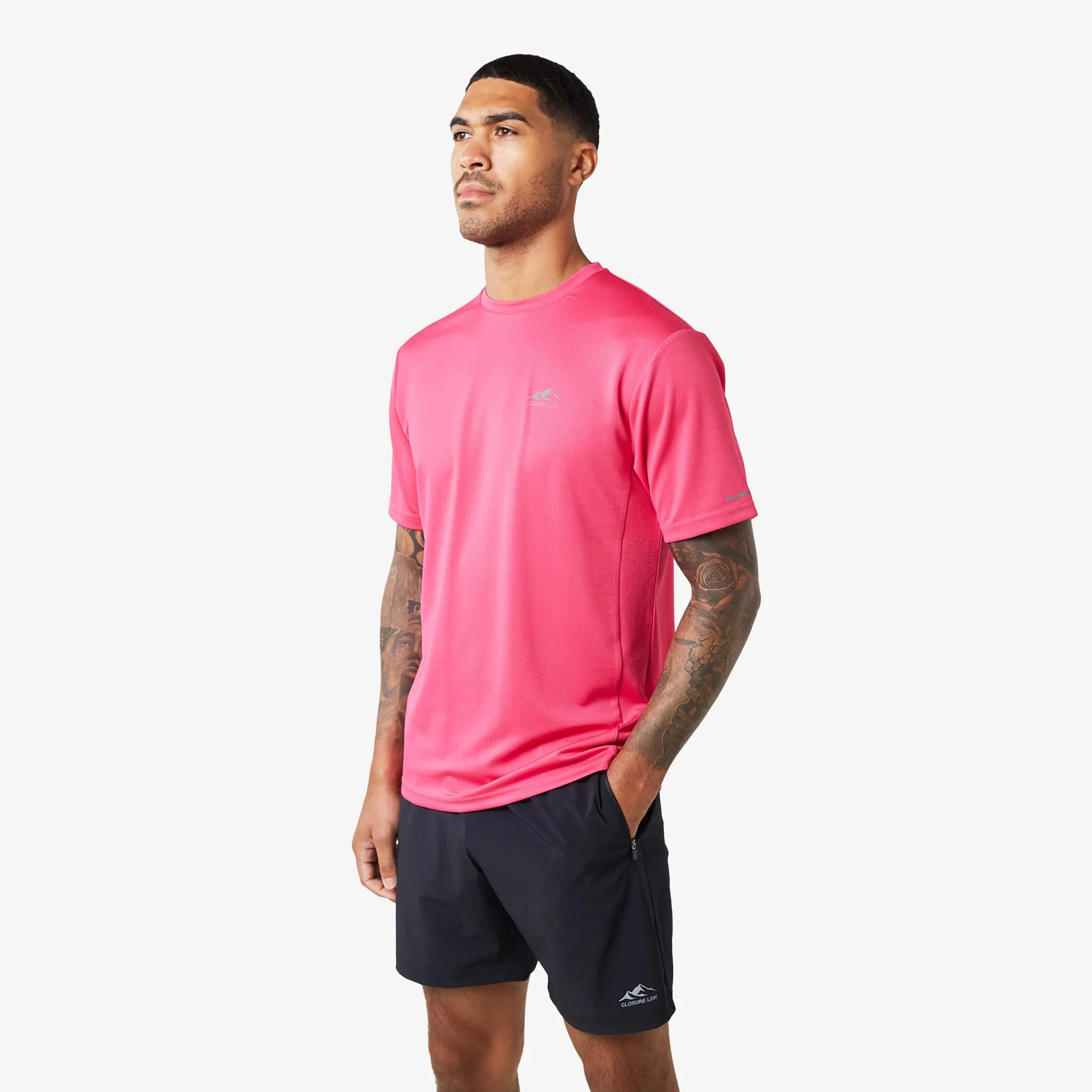 2-Pack Cut & Sew Performance T-Shirts | Cobalt/Pink