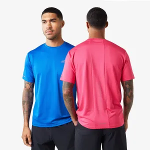 2-Pack Cut & Sew Performance T-Shirts | Cobalt/Pink