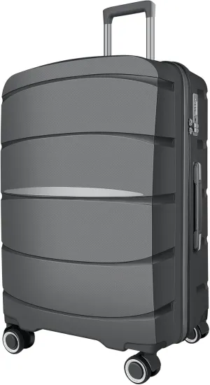 20 Inch Carry-On Luggage 22x14x9 Airline Approved, PP Suitcase with Spinner Wheels