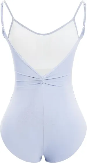 AFAVOM Ballet Leotard for Women Camisole Dance Leotards Solid Sleeveless Backless Bodysuit Gymnastics Tank Leotard Dancewear