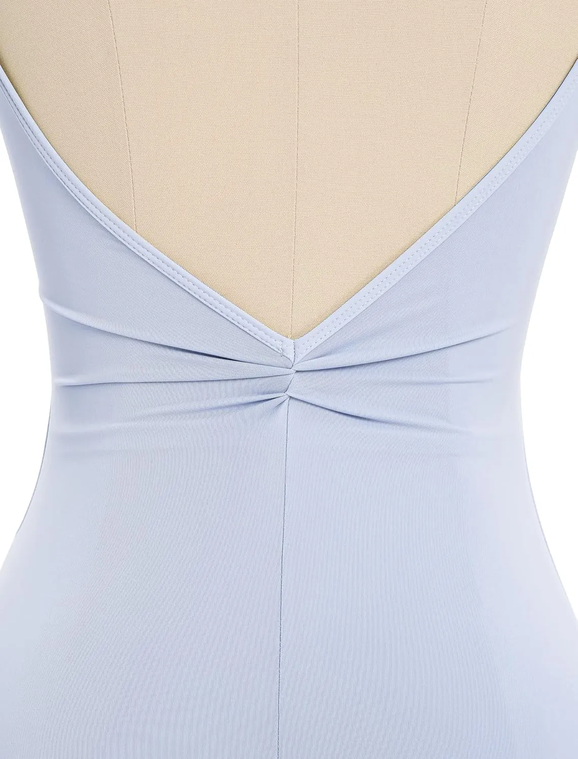 AFAVOM Ballet Leotard for Women Camisole Dance Leotards Solid Sleeveless Backless Bodysuit Gymnastics Tank Leotard Dancewear