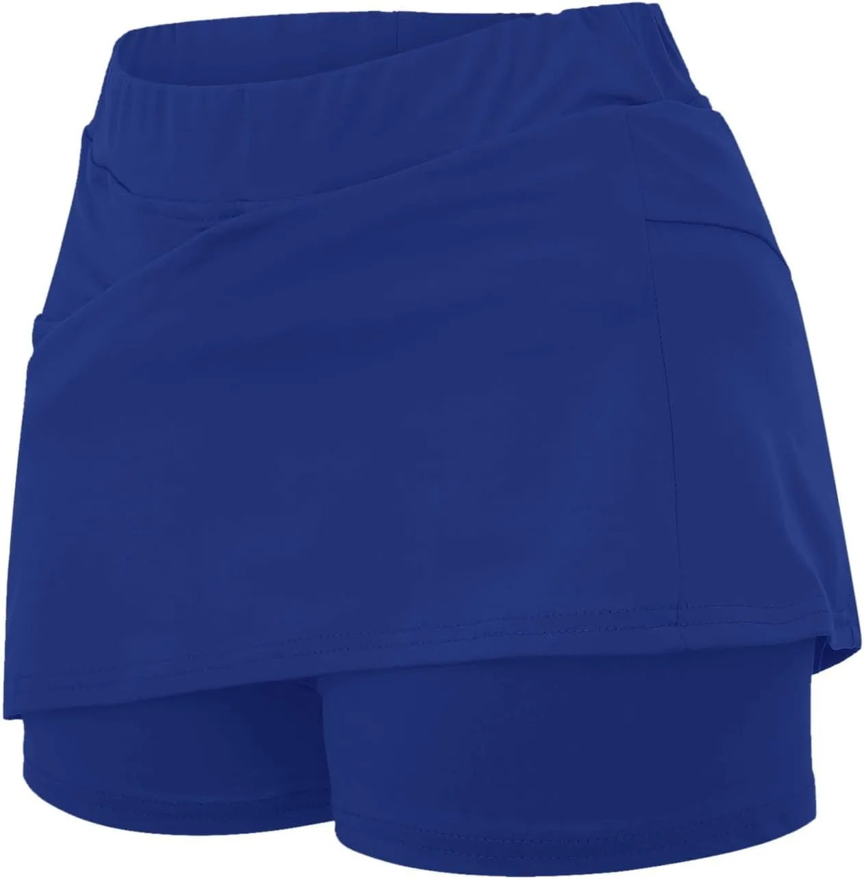Black Mini Skirt with Shorts High Waisted Womens Skorts with Pockets Tummy Control Plus Size Athletic Sports Skirt