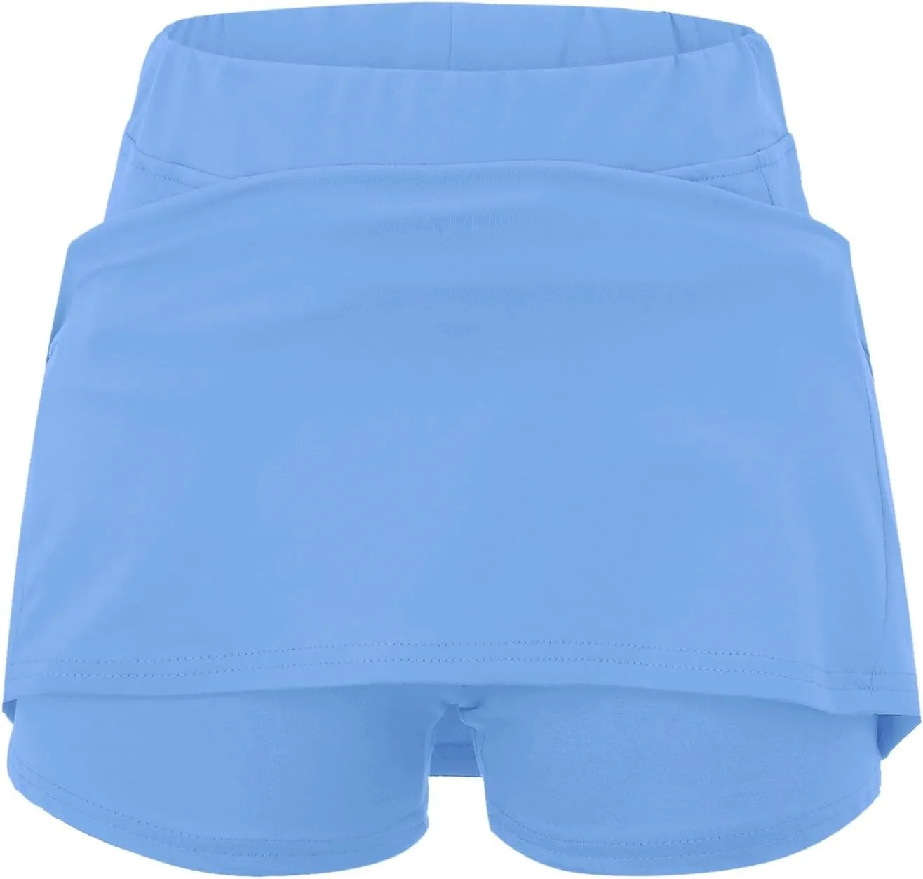 Black Mini Skirt with Shorts High Waisted Womens Skorts with Pockets Tummy Control Plus Size Athletic Sports Skirt