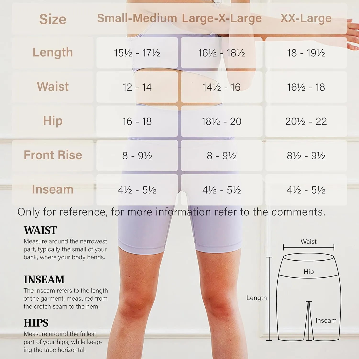 Blisset 3 Pack Women's Active Shorts - 3/5/8High Waist Tummy Control No See -Through for Cycling Jogging Gym Workouts