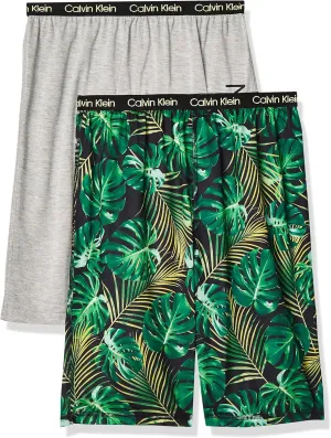 Calvin Klein boys Lounge Pajama Shorts 2-pack