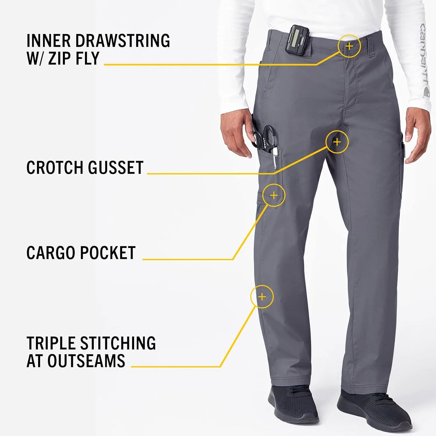 Carhartt Men's Rugged Flex Modern Fit Ristop Straight Leg Cargo Pant