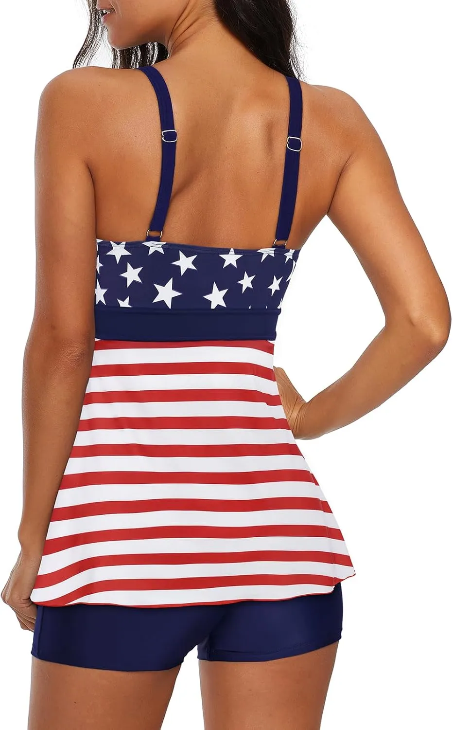Century Star Tankini Swimsuits for Women 2025 Tummy Control Bathing Suit Two Piece Tankini Tops with Shorts Swimwear