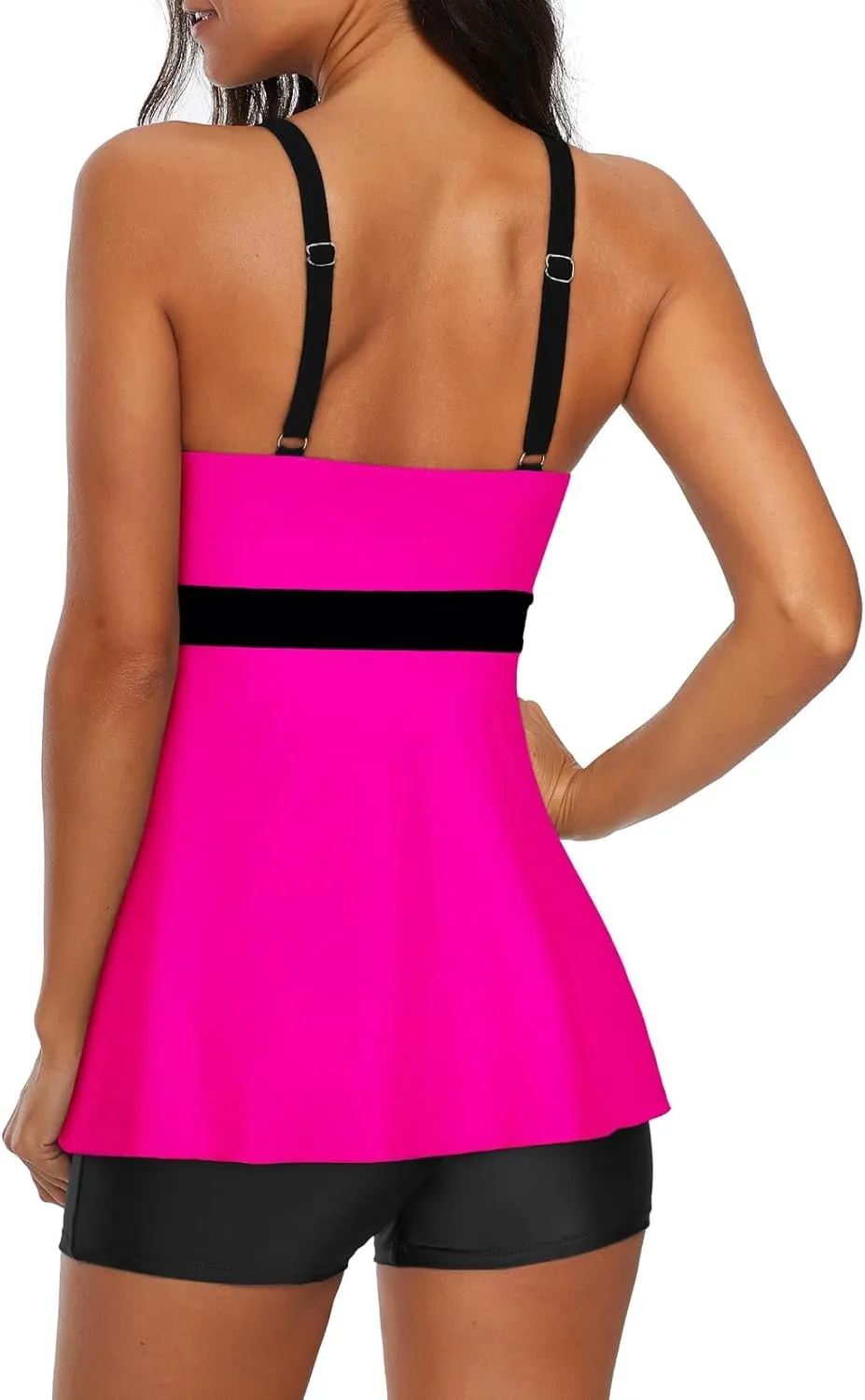 Century Star Tankini Swimsuits for Women 2025 Tummy Control Bathing Suit Two Piece Tankini Tops with Shorts Swimwear