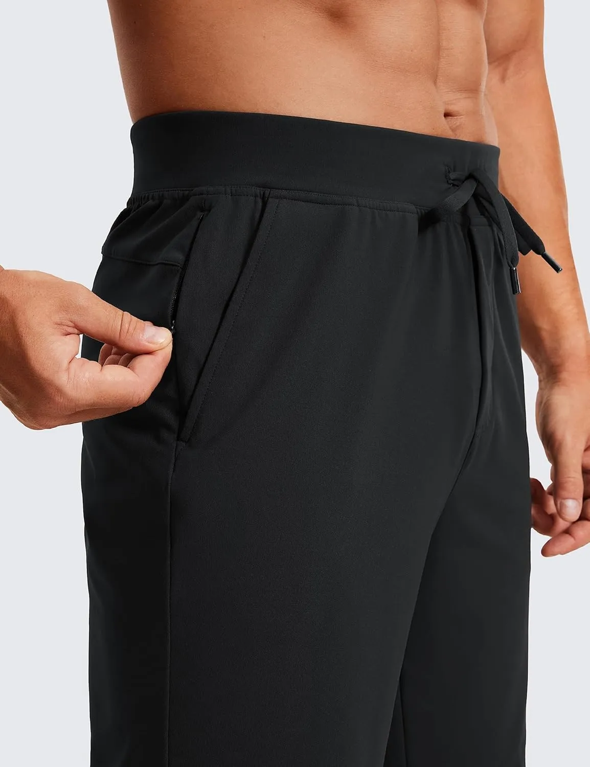 CRZ YOGA Men's Four-Way Stretch Workout Shorts - 9'' Soft Durable for Casual Athletic with Pockets