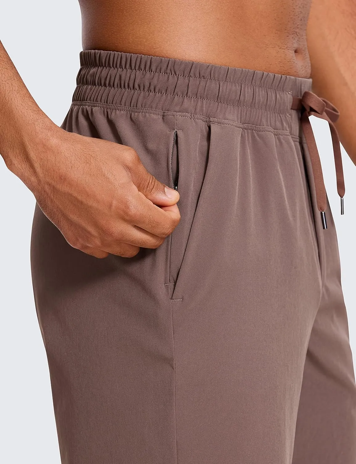 CRZ YOGA Men's Linerless Workout Shorts - 7'' Quick Dry for Running Sports Athletic Gym with Pockets