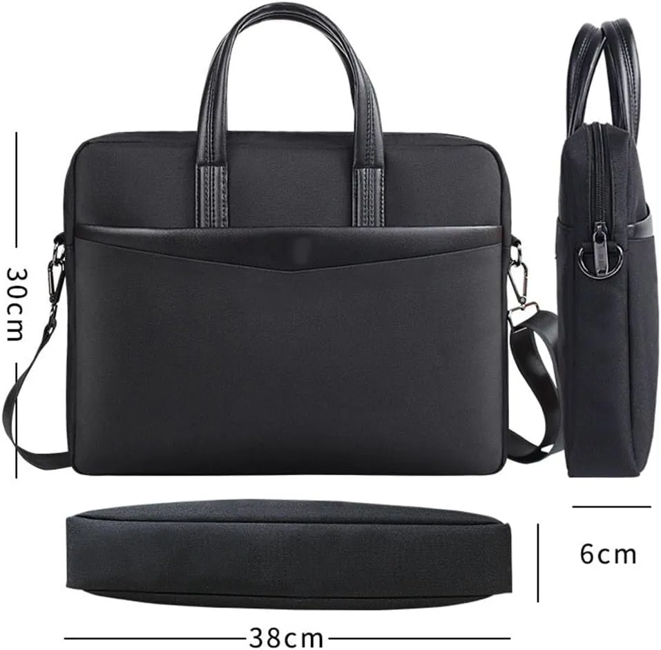 CSCDD Briefcase Large Capacity Business Portable File Bag Portable Office Thickened Shoulder Strap Conference Bag