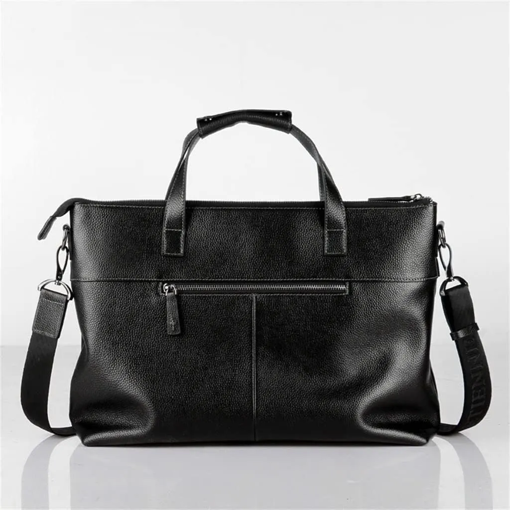 CSCDD Handbag Men's Leather Men's Bags Casual Computer Bag Briefcase