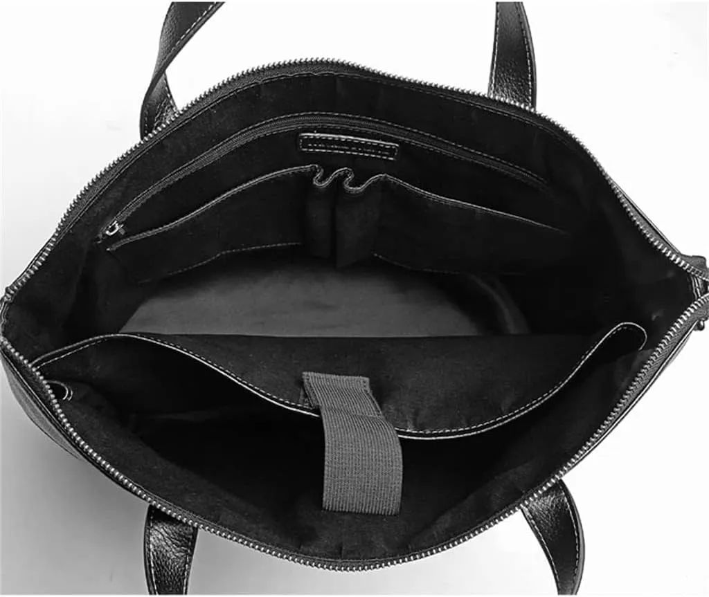 CSCDD Handbag Men's Leather Men's Bags Casual Computer Bag Briefcase