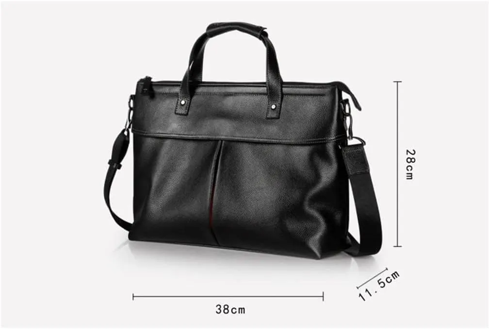 CSCDD Handbag Men's Leather Men's Bags Casual Computer Bag Briefcase