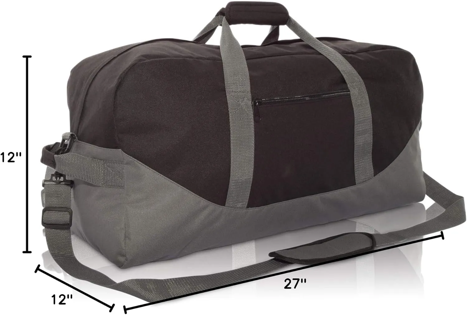 DALIX 25" Big Adventure Large Gym Sports Duffle Bag (Black Grey Navy Blue Red Camo)
