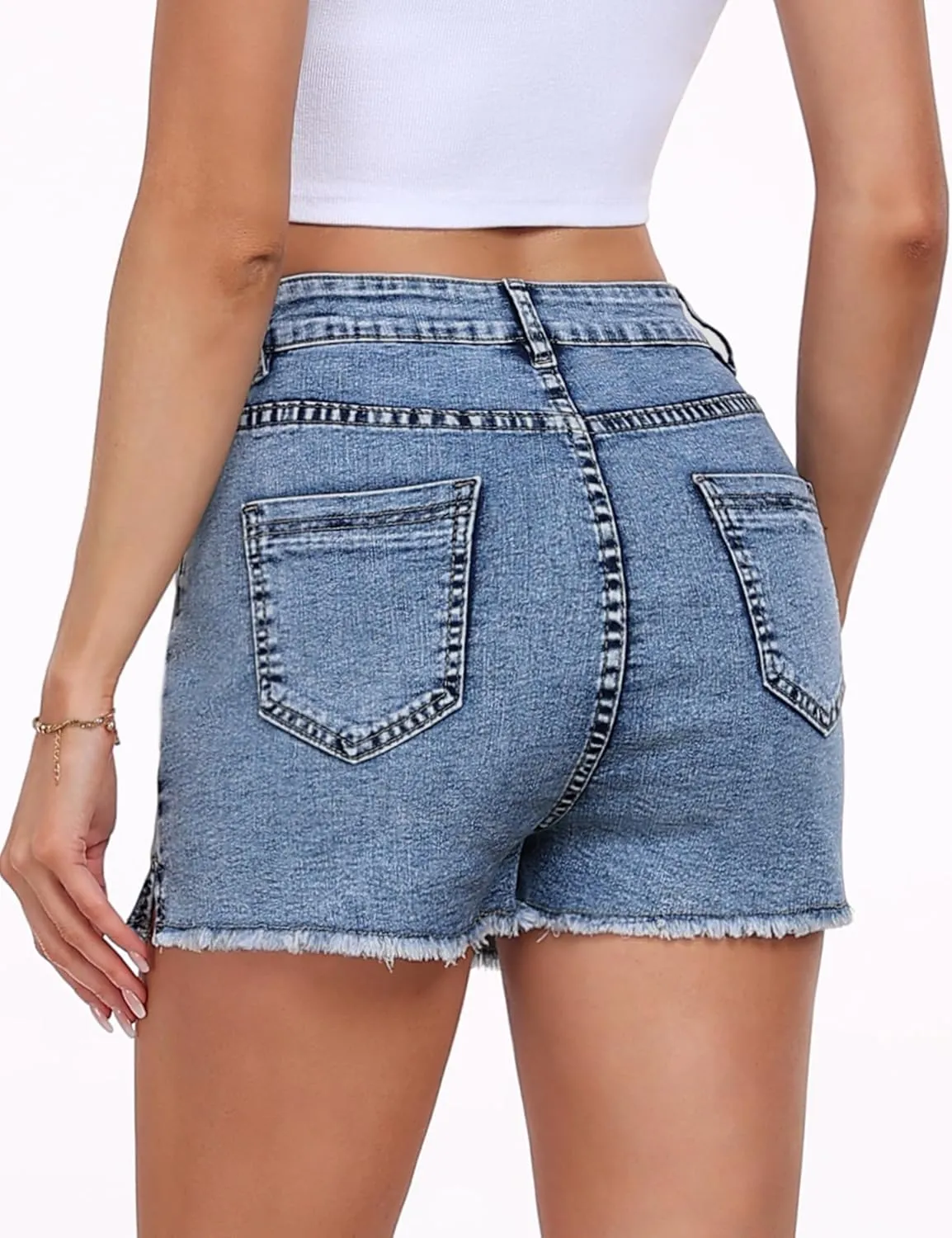 Denim Skort for Women High Waisted Jean Skorts for Woman Mini Denim Skirt with Shorts Stretch with Pockets Y2k