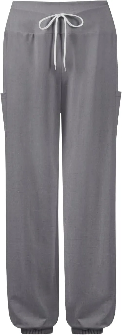 Flowy Pants for Women,Women's Harem Pants, High Waist Drawstring Joggers Boho Trousers Hippie Clothes with Pockets L1