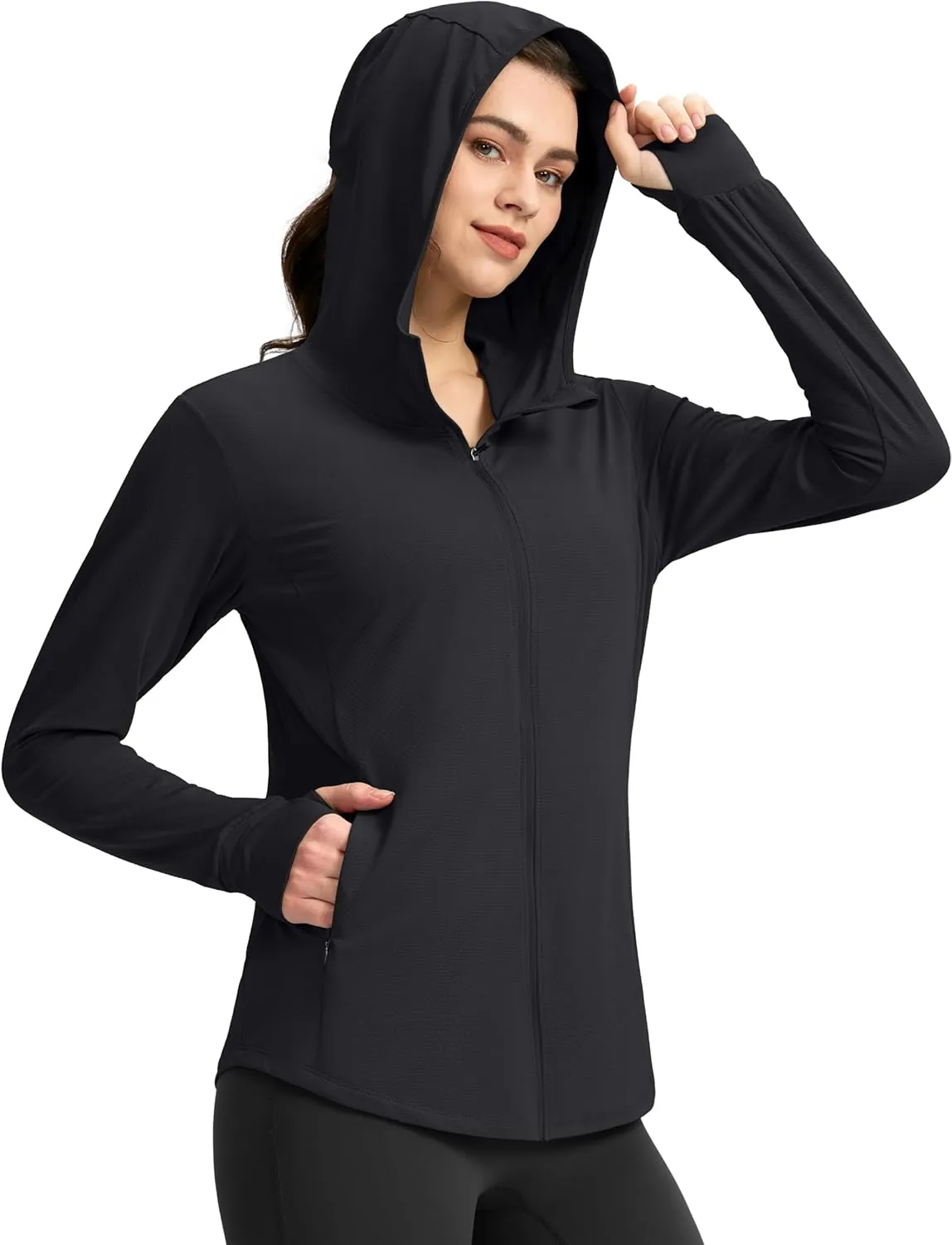 G Gradual Women's Sun Protection Jacket UPF 50  Lightweight Long Sleeve UV Shirt Summer Hoodie for Women Hiking
