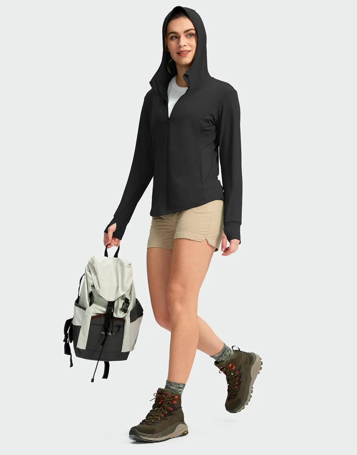G Gradual Women's Sun Protection Jacket UPF 50  Lightweight Long Sleeve UV Shirt Summer Hoodie for Women Hiking