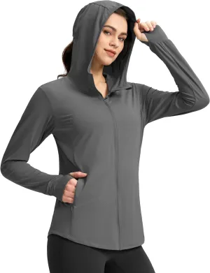 G Gradual Women's Sun Protection Jacket UPF 50  Lightweight Long Sleeve UV Shirt Summer Hoodie for Women Hiking
