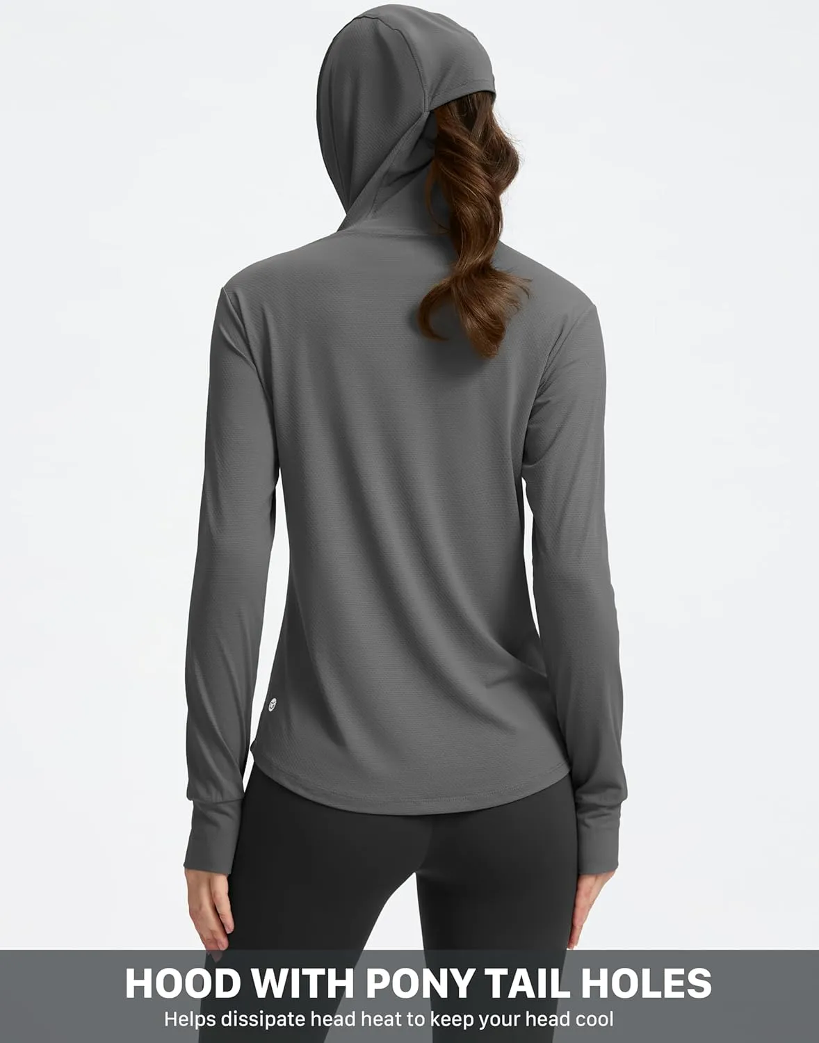 G Gradual Women's Sun Protection Jacket UPF 50  Lightweight Long Sleeve UV Shirt Summer Hoodie for Women Hiking
