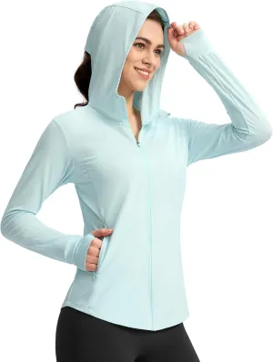 G Gradual Women's Sun Protection Jacket UPF 50  Lightweight Long Sleeve UV Shirt Summer Hoodie for Women Hiking