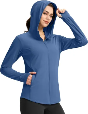 G Gradual Women's Sun Protection Jacket UPF 50  Lightweight Long Sleeve UV Shirt Summer Hoodie for Women Hiking