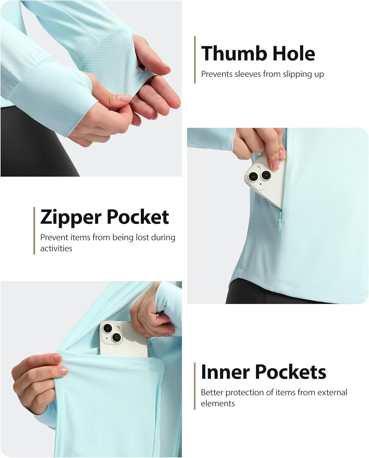 G Gradual Women's Sun Protection Jacket UPF 50  Lightweight Long Sleeve UV Shirt Summer Hoodie for Women Hiking