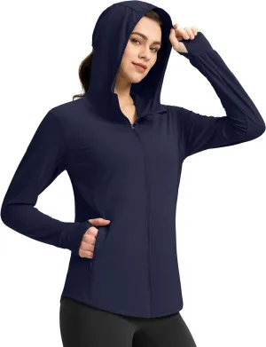G Gradual Women's Sun Protection Jacket UPF 50  Lightweight Long Sleeve UV Shirt Summer Hoodie for Women Hiking