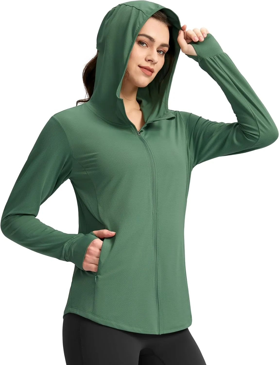 G Gradual Women's Sun Protection Jacket UPF 50  Lightweight Long Sleeve UV Shirt Summer Hoodie for Women Hiking