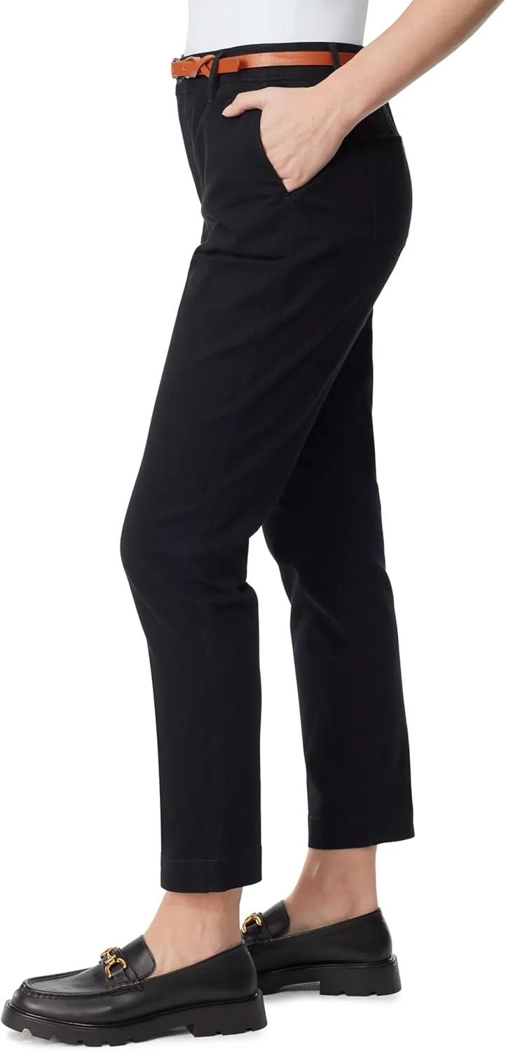 Gloria Vanderbilt Women's High Rise Belted Tapered Trouser Pant Standard