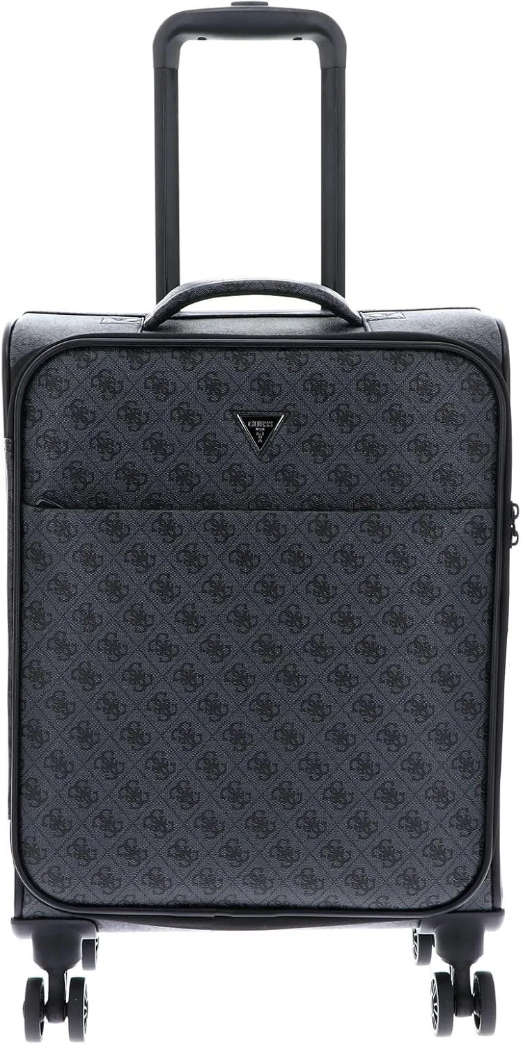 GUESS Vezzola Travel 4 Wheels Cabin Suitcase 56 cm, Coal, standard size, Modern