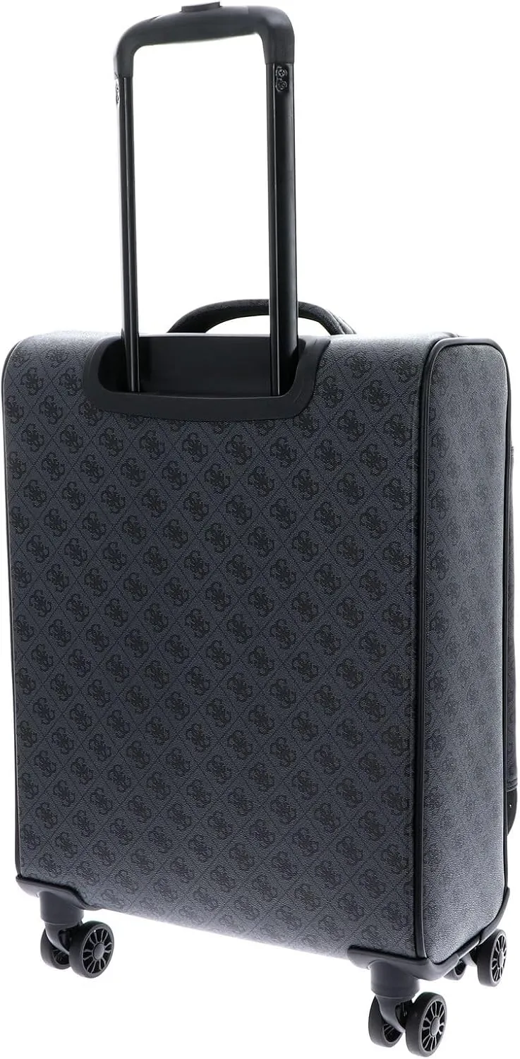 GUESS Vezzola Travel 4 Wheels Cabin Suitcase 56 cm, Coal, standard size, Modern