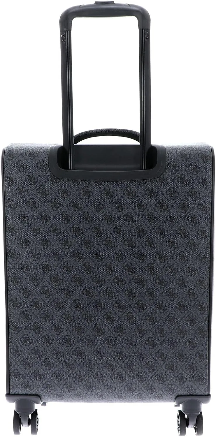 GUESS Vezzola Travel 4 Wheels Cabin Suitcase 56 cm, Coal, standard size, Modern
