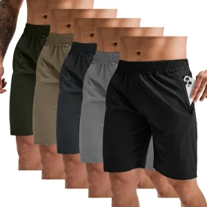GYM REVOLUTION Men's Workout Running Gym Training Shorts