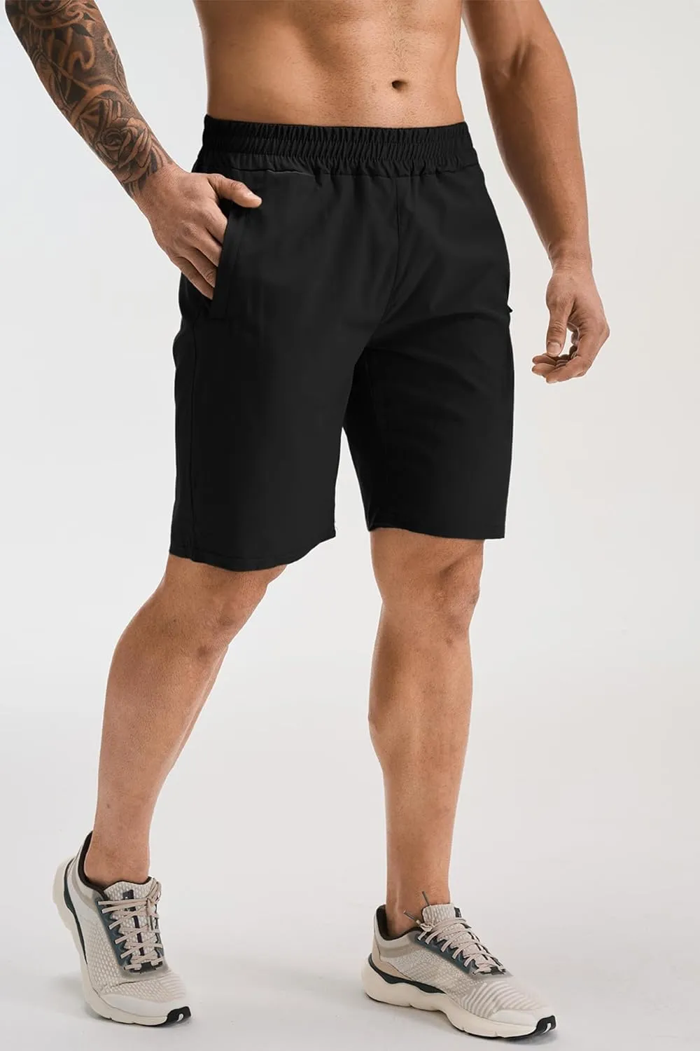 GYM REVOLUTION Men's Workout Running Gym Training Shorts