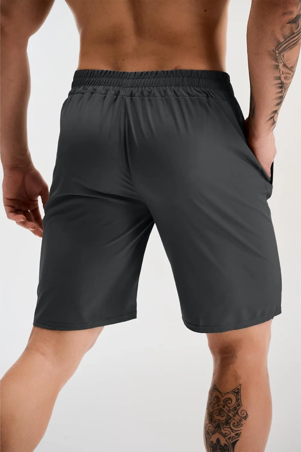 GYM REVOLUTION Men's Workout Running Gym Training Shorts