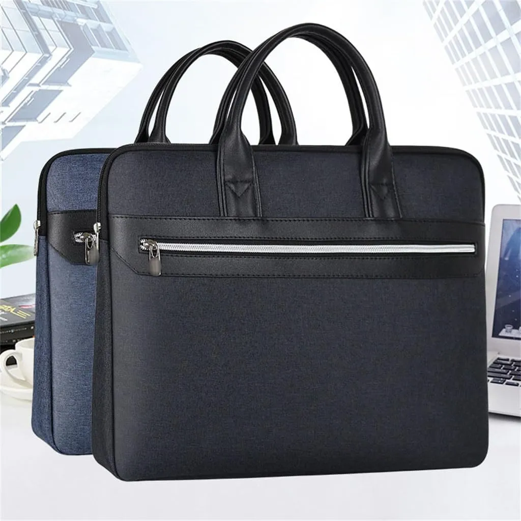 Handheld Document Bag Business Conference Briefcase Information Bag Business Document Bag Office Waterproof