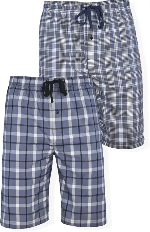 Hanes Mens 2-Pack Woven Stretch Pajama Sleep Short