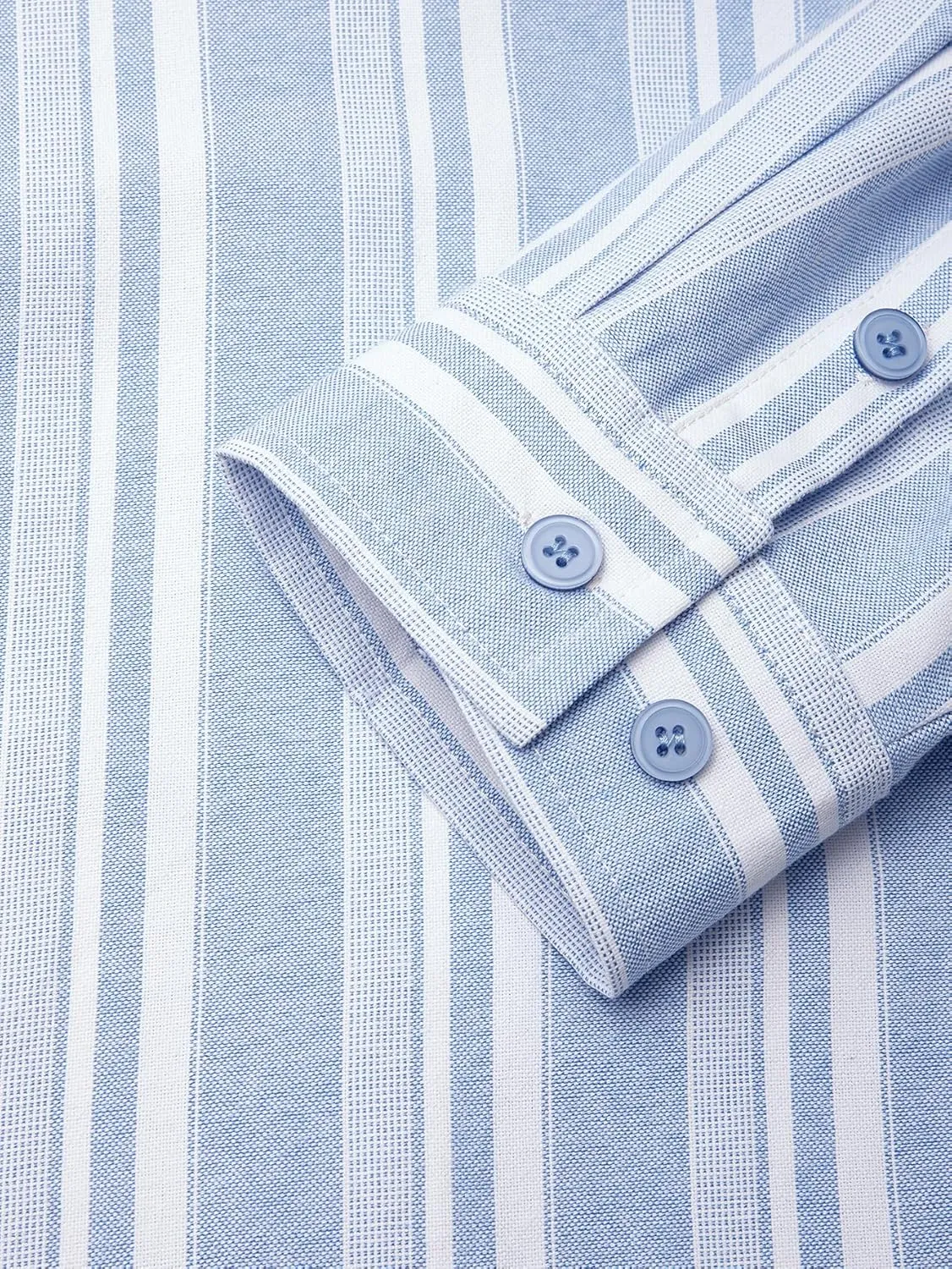 Hardaddy Men's Vertical Striped Dress Shirt Cotton Stripe Button Down Shirt Long Sleeve for Men with Pocket