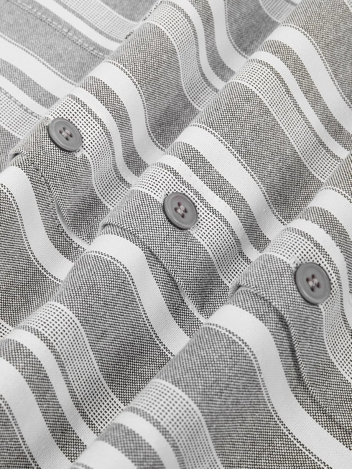 Hardaddy Men's Vertical Striped Dress Shirt Cotton Stripe Button Down Shirt Long Sleeve for Men with Pocket