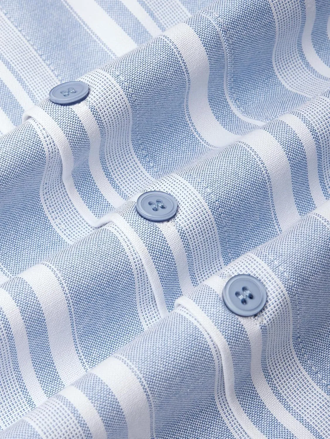 Hardaddy Men's Vertical Striped Dress Shirt Cotton Stripe Button Down Shirt Long Sleeve for Men with Pocket
