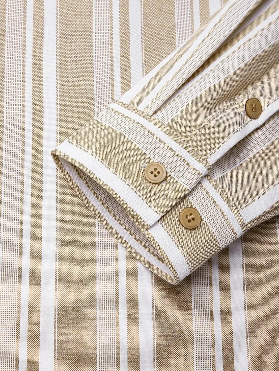 Hardaddy Men's Vertical Striped Dress Shirt Cotton Stripe Button Down Shirt Long Sleeve for Men with Pocket