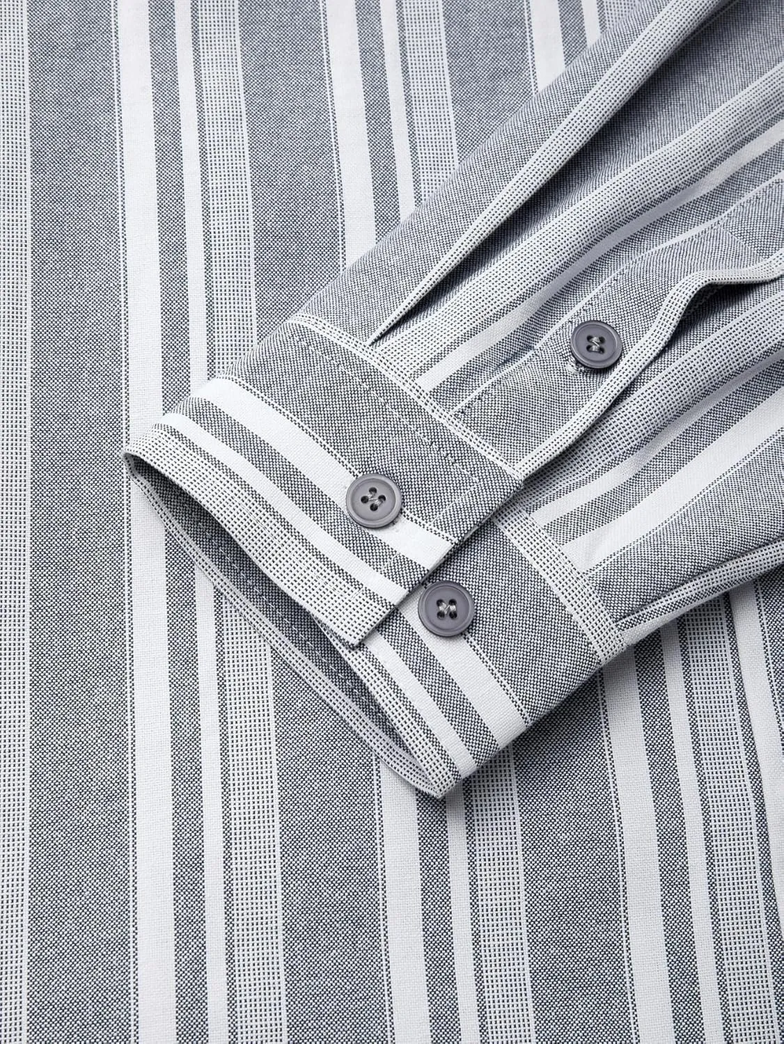 Hardaddy Men's Vertical Striped Dress Shirt Cotton Stripe Button Down Shirt Long Sleeve for Men with Pocket