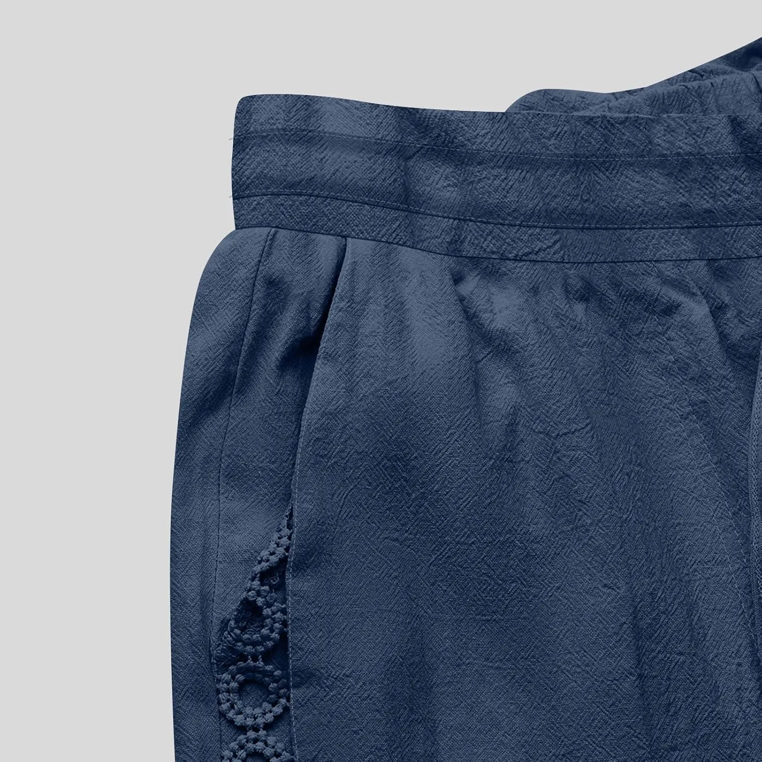 High Waisted Linen Pants for Women Straight Wide Leg Linen Pants for Women Dressy Flowy Beach Pants Trousers