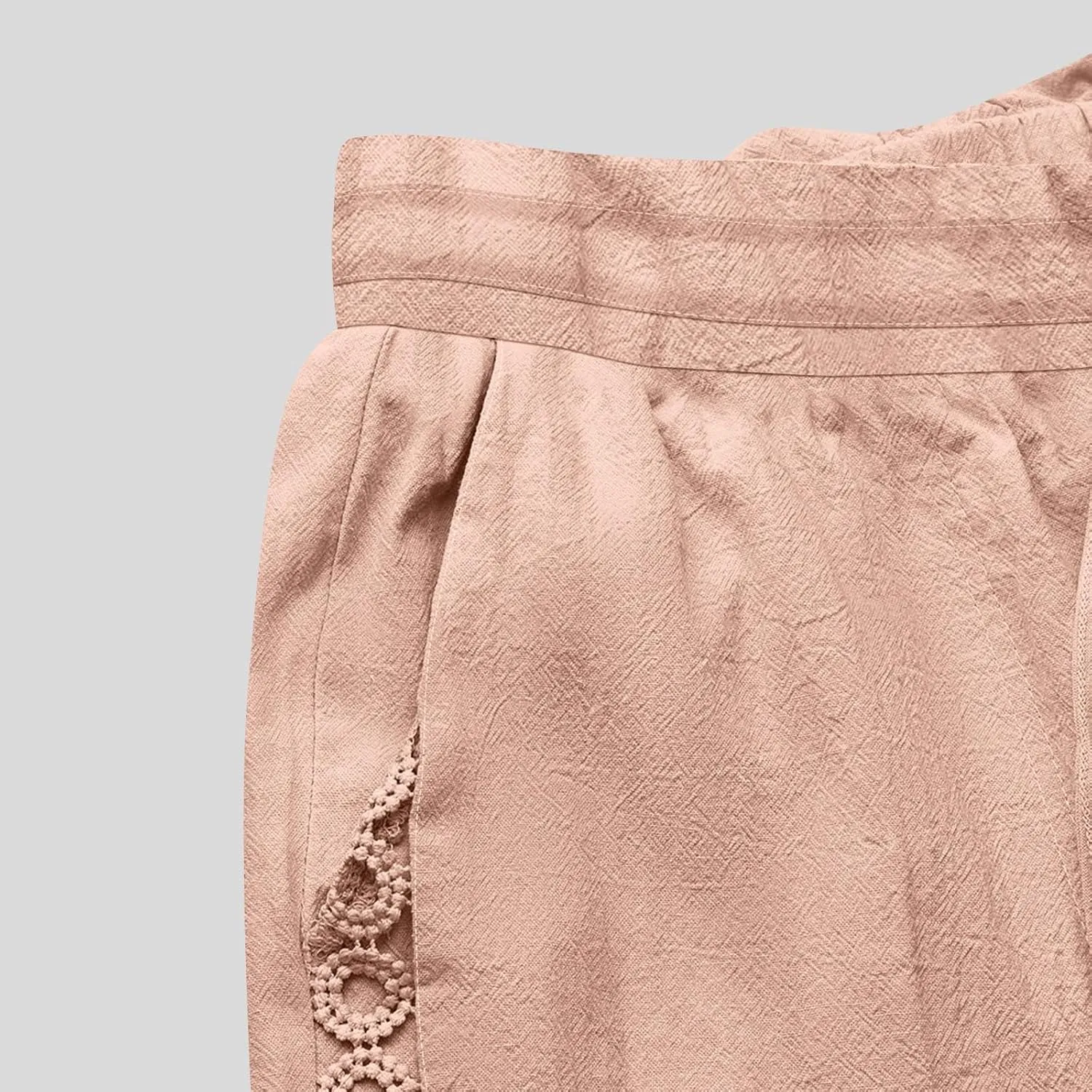 High Waisted Linen Pants for Women Straight Wide Leg Linen Pants for Women Dressy Flowy Beach Pants Trousers